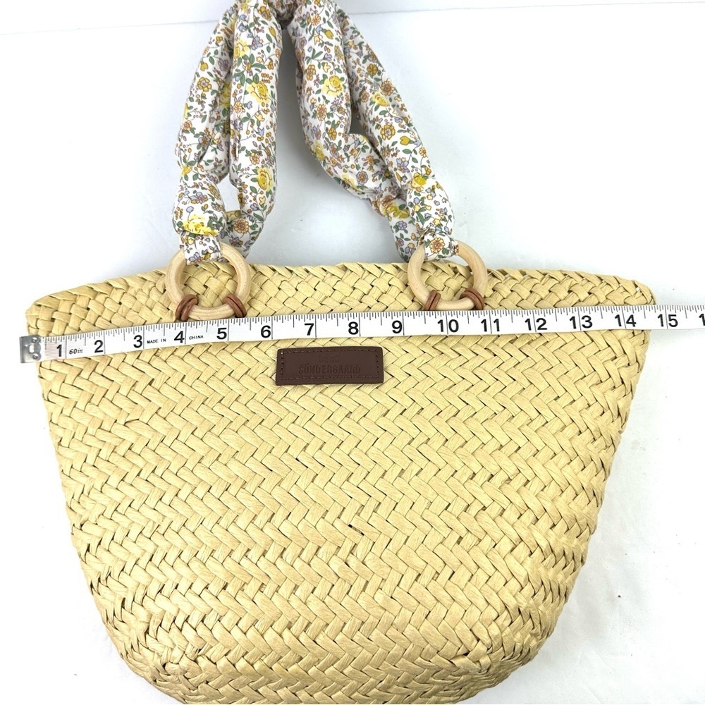Becksondergaard Straw Handbag Womens Shoulder Bag‎ Cloth Straps - Picture 10 of 13
